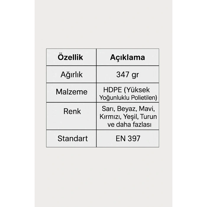 HDPE Baret EN 397 Standart İş Güvenliği Kaskı Kb580 Karam Vidalı