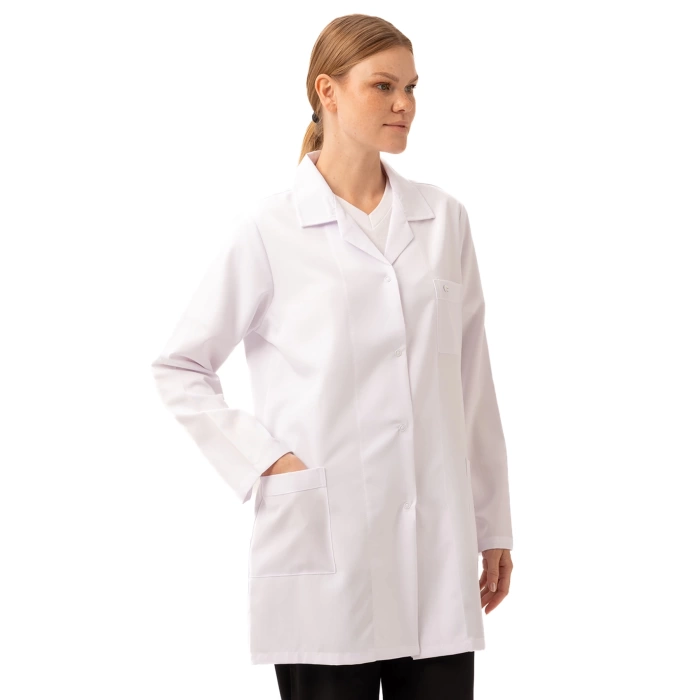 HEDERA KADIN ÖNLÜK - Beyaz Doktor Öğrenci Laboratuvar Önlüğü | Medikal İş Önlüğü