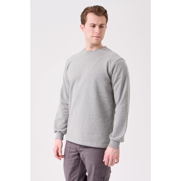 Herba Basic Sweatshirt - Uzun Kollu, Rahat Kesim, Pamuklu, Günlük ve İş Kullanımı İçin
