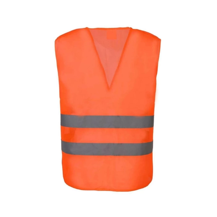 Hi-vis Turuncu Fosforlu Reflektörlü İş Güvenliği Yeleği Yüksek Görünürlük Trafik & İnşaat