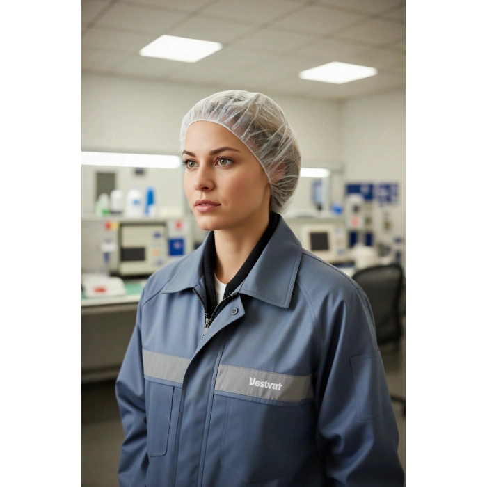 Hijyenik Tek Kullanımlık Bone 100 Adet Kağıt Nefes Alabilen Lastikli Saç Koruyucu