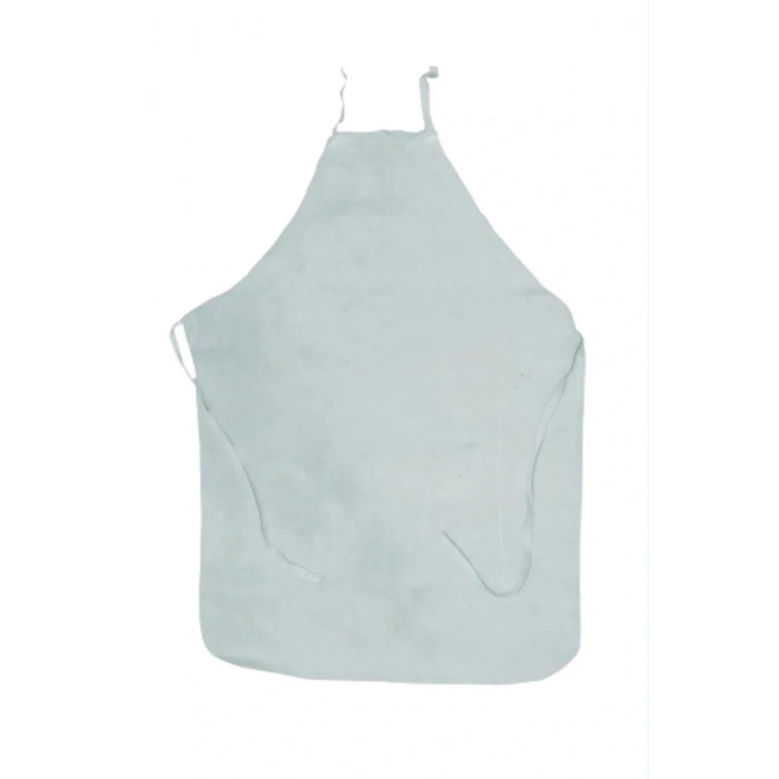 İş Güvenliği Deri Kaynakçı Önlüğü Isıya Dayanıklı Askılı Koruyucu