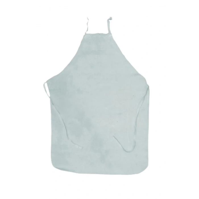 İş Güvenliği Deri Kaynakçı Önlüğü Isıya Dayanıklı Askılı Koruyucu