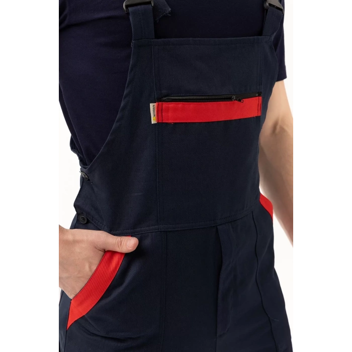 İş Güvenliği Tulumu Koyu Detaylı Gabardin Nandina Bahçıvan Tulum Konforlu Şık Kıyafeti