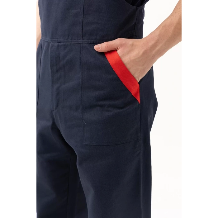 İş Güvenliği Tulumu Koyu Detaylı Gabardin Nandina Bahçıvan Tulum Konforlu Şık Kıyafeti