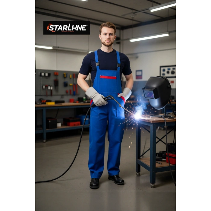 İş Güvenliği Tulumu Koyu Detaylı Gabardin Nandina Bahçıvan Tulum Konforlu Şık Kıyafeti