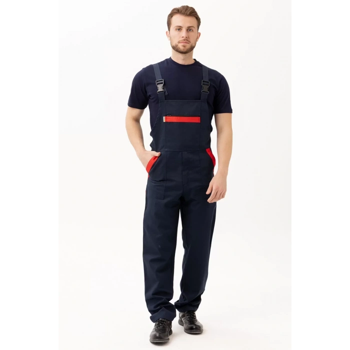 İş Güvenliği Tulumu Koyu Detaylı Gabardin Nandina Bahçıvan Tulum Konforlu Şık Kıyafeti