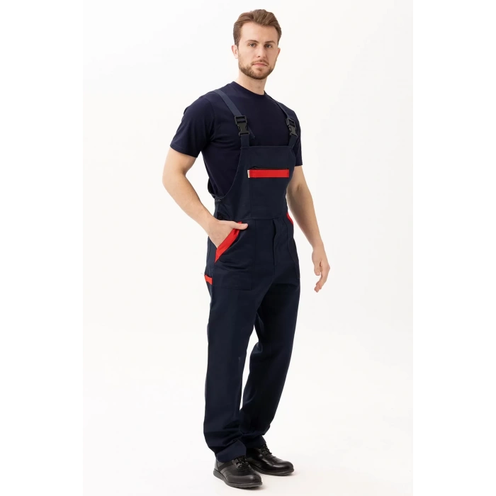 İş Güvenliği Tulumu Koyu Detaylı Gabardin Nandina Bahçıvan Tulum Konforlu Şık Kıyafeti