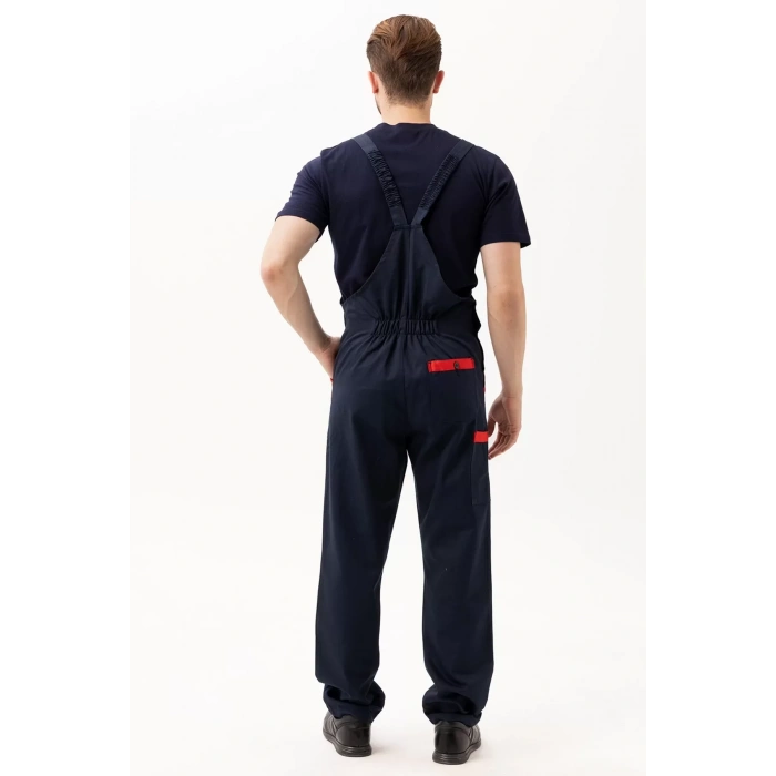 İş Güvenliği Tulumu Koyu Detaylı Gabardin Nandina Bahçıvan Tulum Konforlu Şık Kıyafeti