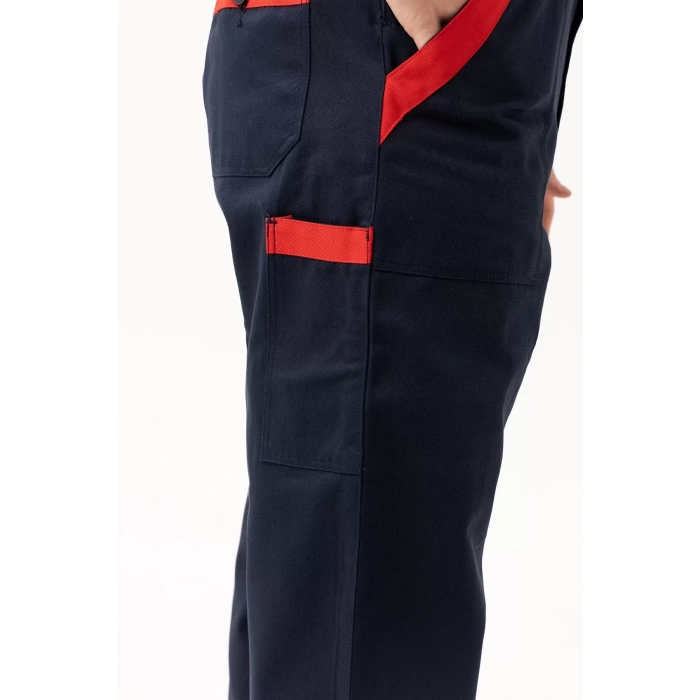 İş Güvenliği Tulumu Koyu Detaylı Gabardin Nandina Bahçıvan Tulum Konforlu Şık Kıyafeti