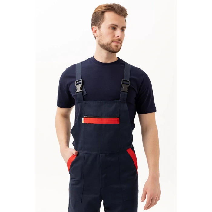 İş Güvenliği Tulumu Koyu Detaylı Gabardin Nandina Bahçıvan Tulum Konforlu Şık Kıyafeti