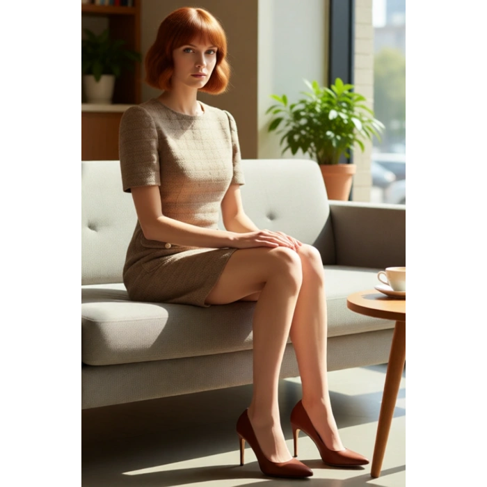 Kadın A Kesim %100 Pamuk Dokuma Mini Elbise Bisiklet Yaka Günlük ve Şık Kombinler İçin Kaliteli