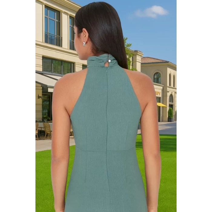Kadın A Kesim Mini Elbise Halter Yaka Reglan Kol Polyester Dokuma Mükemmel Uyum Rahat Ve Şık