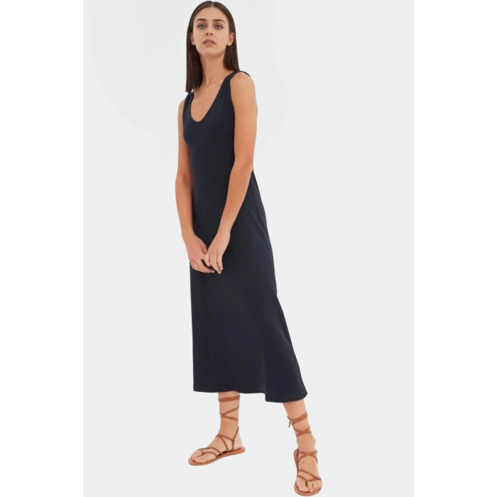 Kadın A line Midi Örme Elbise Rahat Günlük Stil Dayanıklı Malzeme Mükemmel Uyum Trend Tasarım