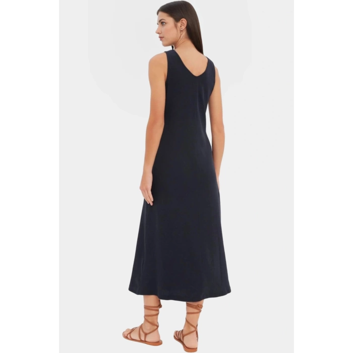 Kadın A line Midi Örme Elbise Rahat Günlük Stil Dayanıklı Malzeme Mükemmel Uyum Trend Tasarım