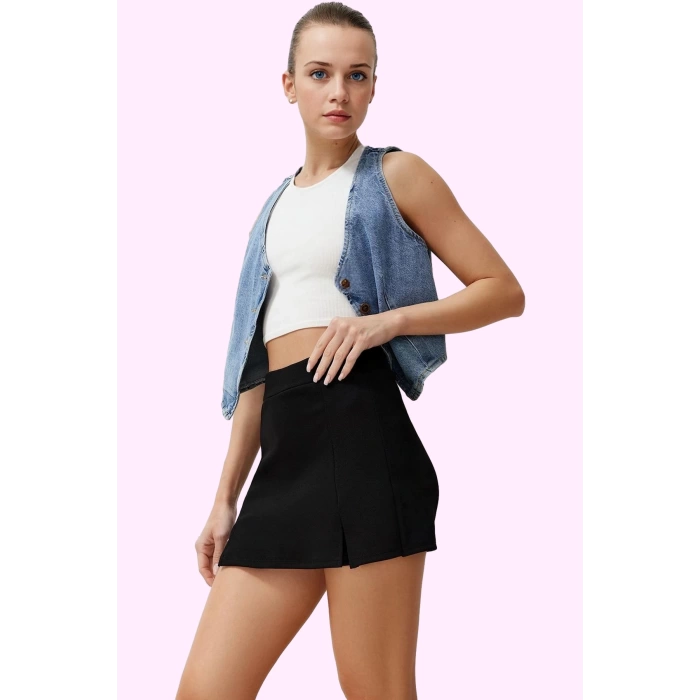 Kadın A line Örme Mini Şort Etek Polyester Casual Günlük Kullanım Yaz Aylarının Vazgeçilmezi