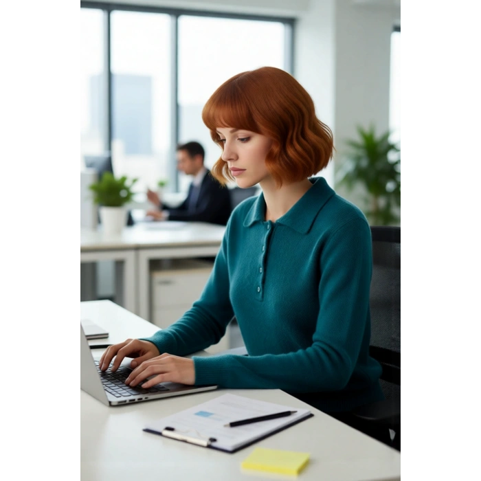 Kadın Alpaka Karışımlı Triko Kazak Polo Yaka Tasarımıyla Kış Günlerine Özel Şık ve Konforlu Stil