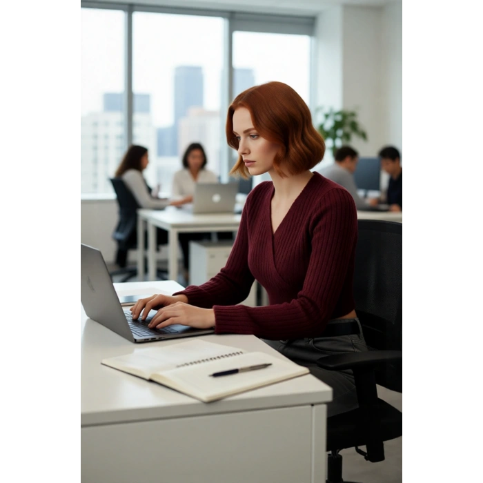 Kadın Antrasit Fitilli Kruvaze Triko Kazak Crop Kesimi ile Kış Günlerine Özel Şık Rahat Kombinler