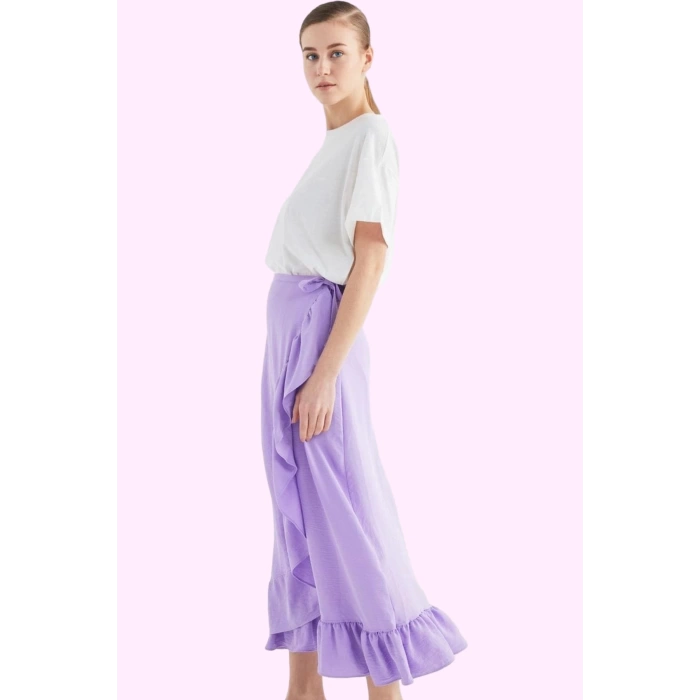 Kadın Anvelop Etek Maxi Boy Sarong Kesim Rahat Yazlık Giyim Günlük Kullanım Modern Tasarım