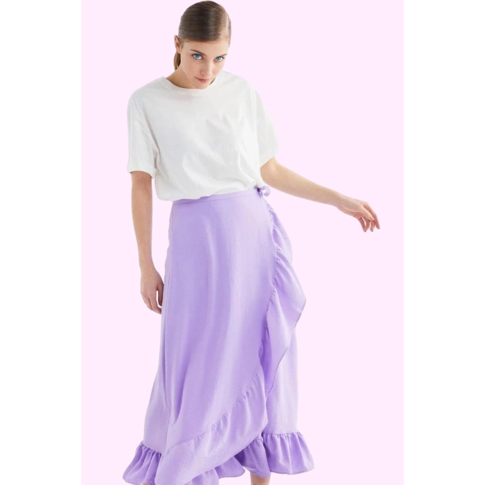 Kadın Anvelop Etek Maxi Boy Sarong Kesim Rahat Yazlık Giyim Günlük Kullanım Modern Tasarım