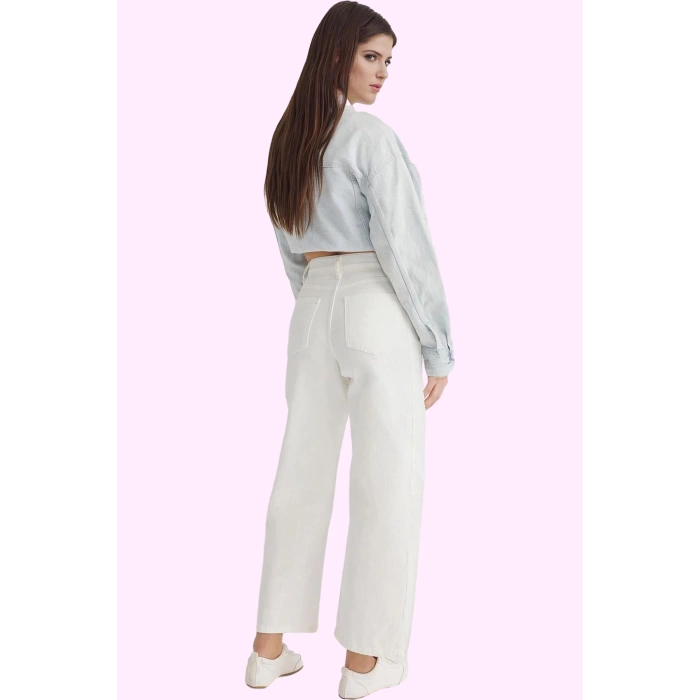 Kadın Barrel Baggy Denim Pantolon Yüksek Bel Pamuk Rahat Günlük Yaz Aylarının Vazgeçilmezi