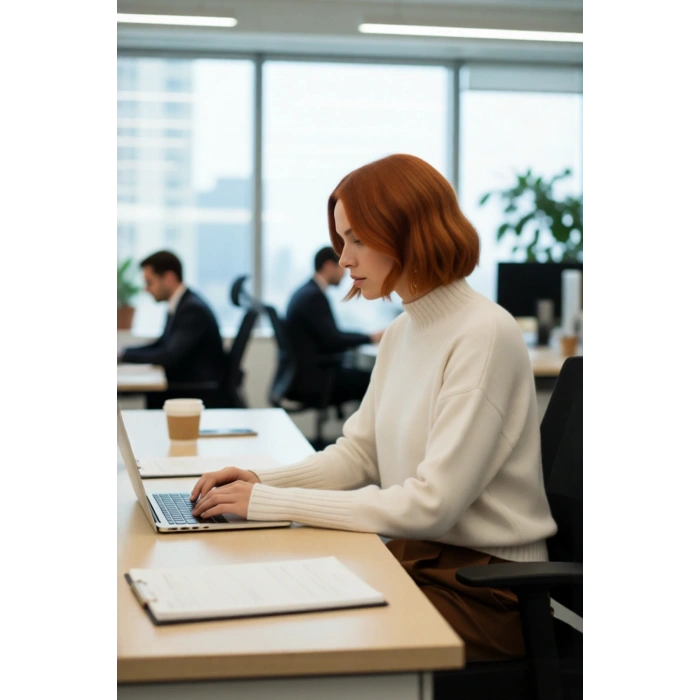 Kadın Basic Düz Desen Oversize Kesim Dik Yaka Triko Kazak Reglan Kol Kış Aylarının Konforlu Şıklığı