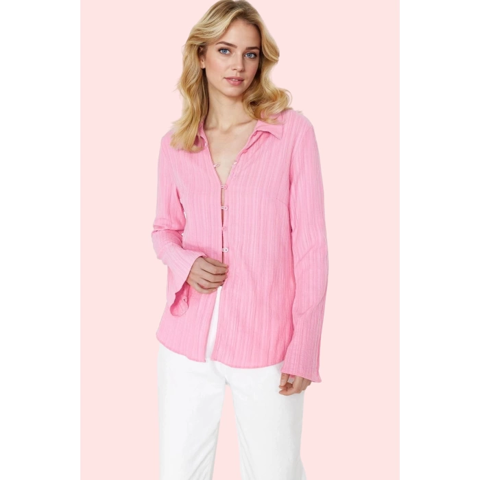 Kadın Basic Fitted Gömlek Renk Casual Günlük Kombinler Hafta Sonu Yaz Aylarının Vazgeçilmezi