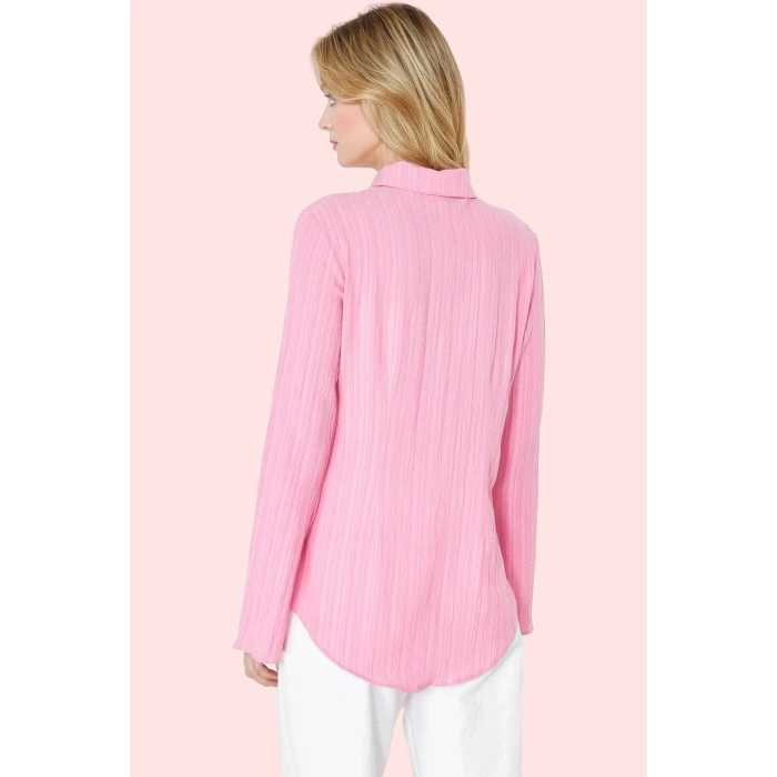 Kadın Basic Fitted Gömlek Renk Casual Günlük Kombinler Hafta Sonu Yaz Aylarının Vazgeçilmezi