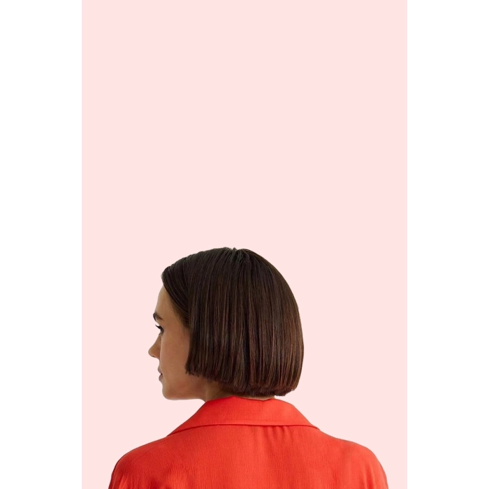 Kadın Basic Gömlek Viskoz Shally Dokuma Oversize Kalıp Günlük Stil Yaz Aylarının Vazgeçilmezi