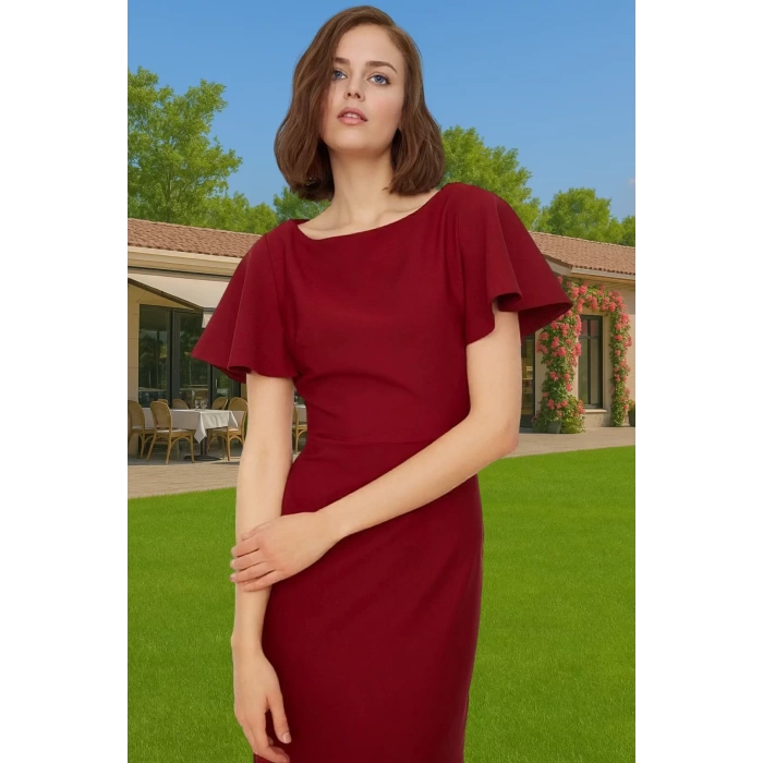 Kadın Basic Koleksiyon Midi Elbise Finike Kumaş Özel Tasarım Rahat Ve Şık Modern Stil Seçkin Malzeme