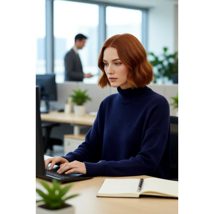 Kadın Basic Oversize Dik Yaka Triko Kazak Düşük Kol Uzun Boy Kışlık Günlük Şıklık Sunar Kaliteli