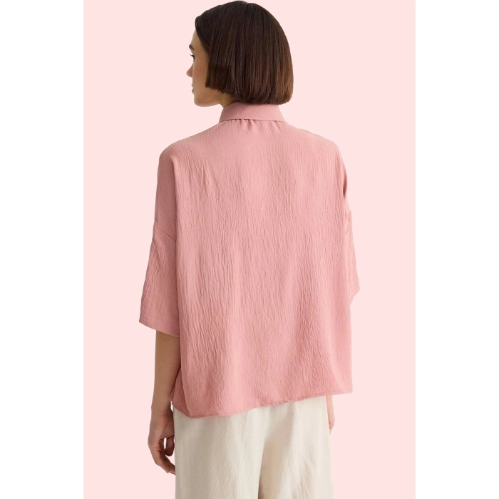 Kadın Basic Oversize Gömlek Şık Ve Rahat Günlük Kombinler İçin Hafta Sonu Kaliteli Malzeme