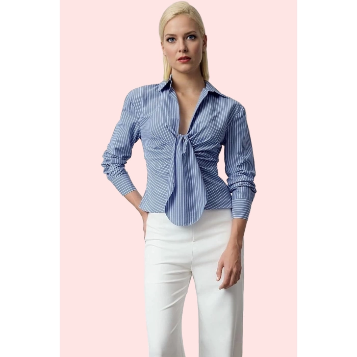 Kadın Basic Poplin Gömlek Fitted Kalıp Renk Şık Tasarım Günlük Kullanım Yaz Aylarının Vazgeçilmezi
