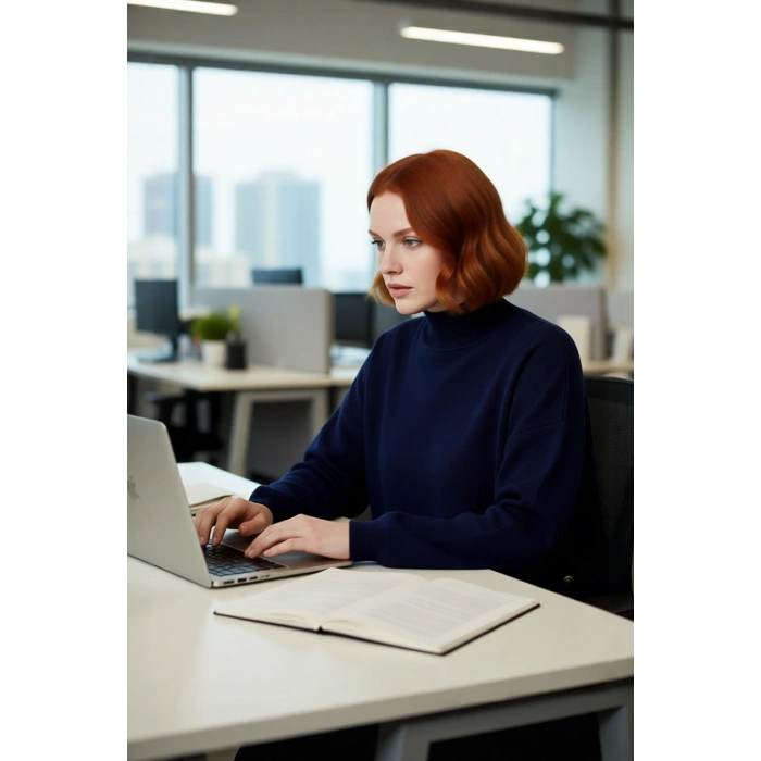 Kadın Basic Relaxed Kalıp Triko Kazak Balıkçı Yaka Düğme Detaylı Uzun Boy Konforlu Kış Kombinleri