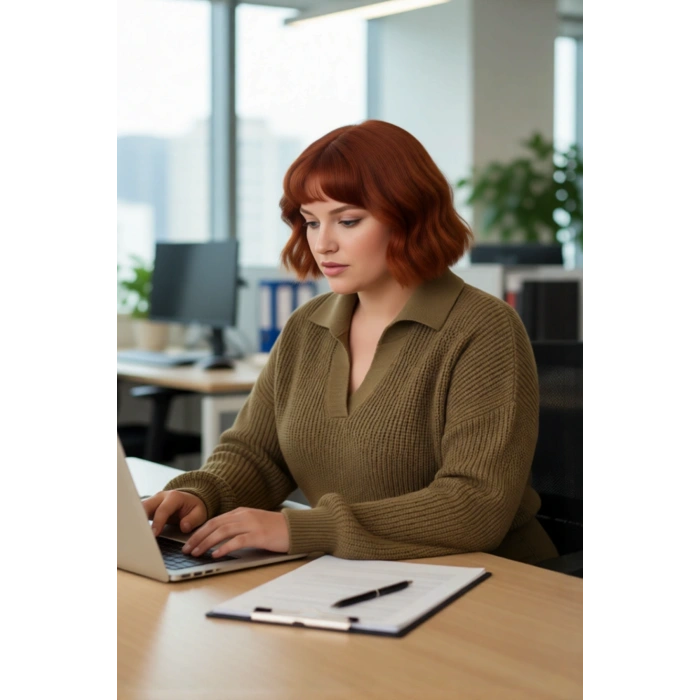 Kadın Basic Selanik Örgü Polo Yaka Relaxed Kalıp Akrilik Triko Kazak Soğuk Günlerin Vazgeçilmezi