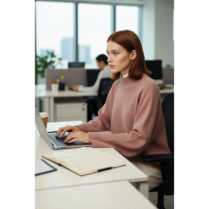 Kadın Basic Siluet Oversize Dik Yaka İspanyol Kol Akrilik Triko Kazak Konforlu Ve Modern Kaliteli