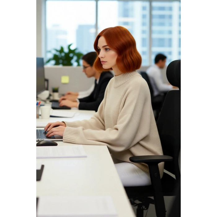 Kadın Basic Siluet Oversize Dik Yaka İspanyol Kol Akrilik Triko Kazak Konforlu Ve Modern Kaliteli