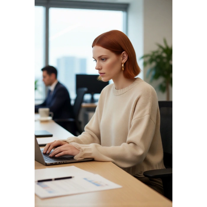 Kadın Basic Siluet Oversize Triko Kazak Crop Düşük Kol Akıtma Detaylı Soğuk Havalar İçin İdeal