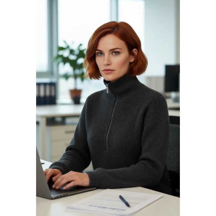 Kadın Basic Siluet Uzun Boy Düz Desen Rahat Kesim Kalın Triko Kazak Kış Kombinleri İçin Kaliteli