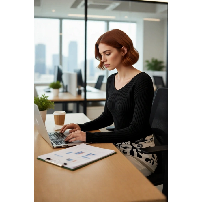Kadın Basic Siluet Uzun Kollu Crop Akrilik Triko Kazak Regular Kalıp V Yaka Günlük Şıklık Kaliteli