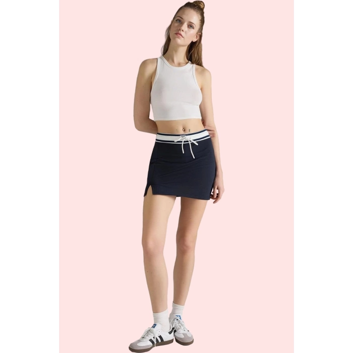 Kadın Beli Lastikli Mini Şort Etek Yazlık Casual Günlük Kombinler İçin Yaz Aylarının Vazgeçilmezi