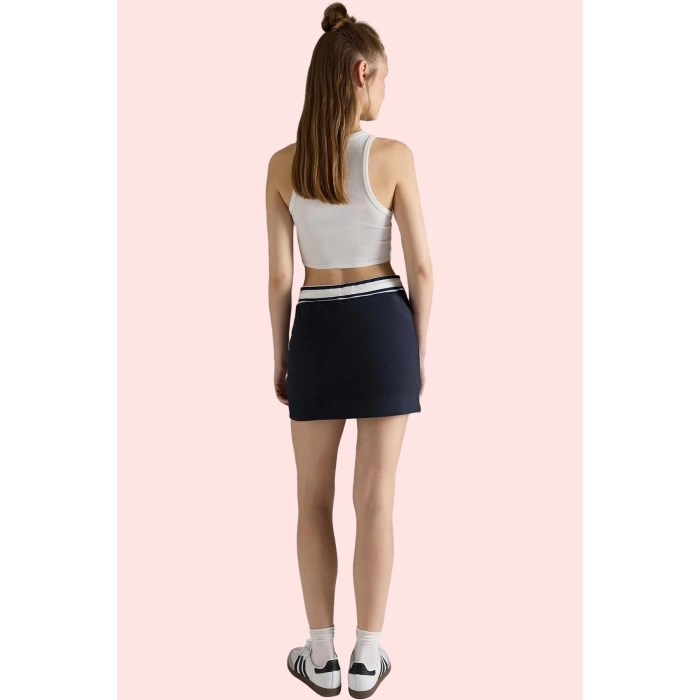 Kadın Beli Lastikli Mini Şort Etek Yazlık Casual Günlük Kombinler İçin Yaz Aylarının Vazgeçilmezi