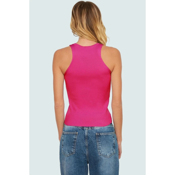 Kadın Bisiklet Yaka Fitted Viskoz Bluz Rahat Yazlık Günlük Modern Stil Özel Tasarım