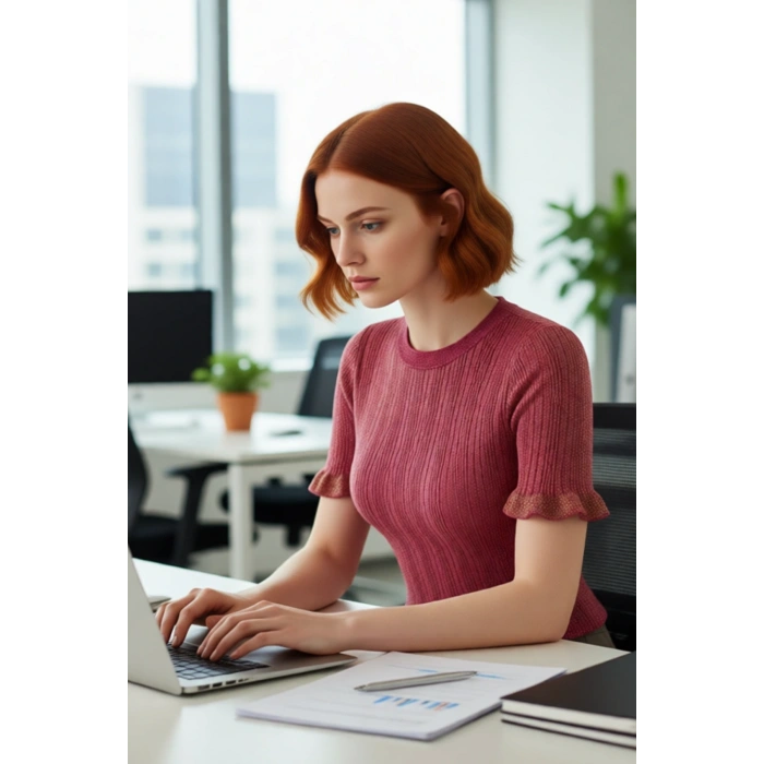 Kadın Bisiklet Yaka İnce Triko Crop Bluz Simli Detaylı Kısa Kollu Günlük Şık Giyim Kaliteli