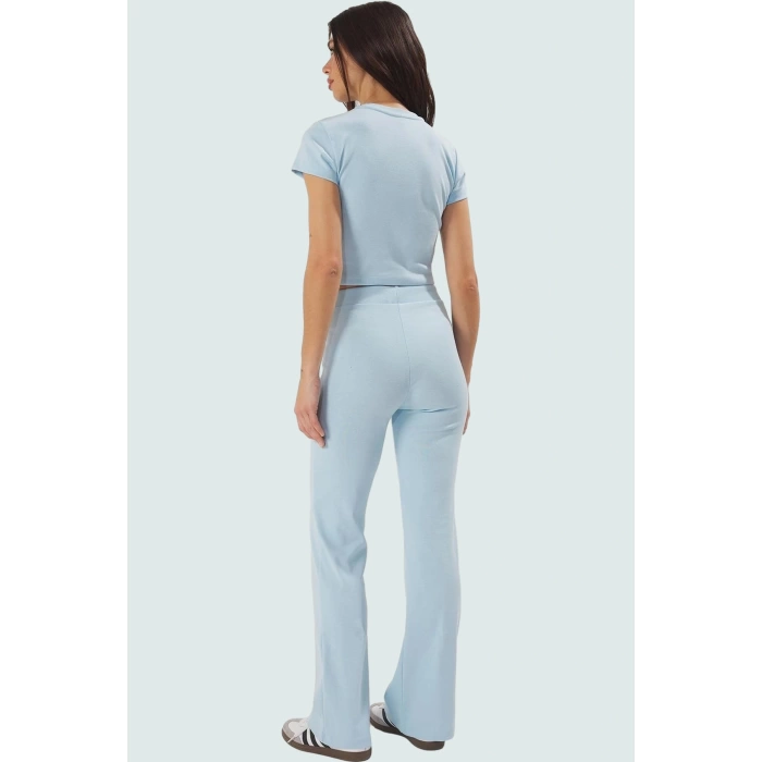Kadın Bisiklet Yaka Kısa Kollu Pamuklu Polyester Esnek Takım Günlük Kullanım İçin Dayanıklı Malzeme