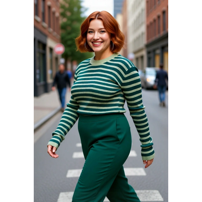 Kadın Bisiklet Yaka Standart Kollu Baskısız Akrilik Triko Kazak Rahatlığı Şıklıkla Birleştirir