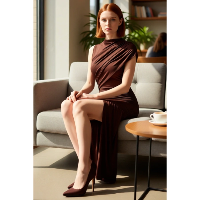 Kadın Bodycon Kolsuz Drapeli Mini Elbise Şık Gece Özel Gün Kombinleri İçin İdeal Örme Kumaş Tasarım