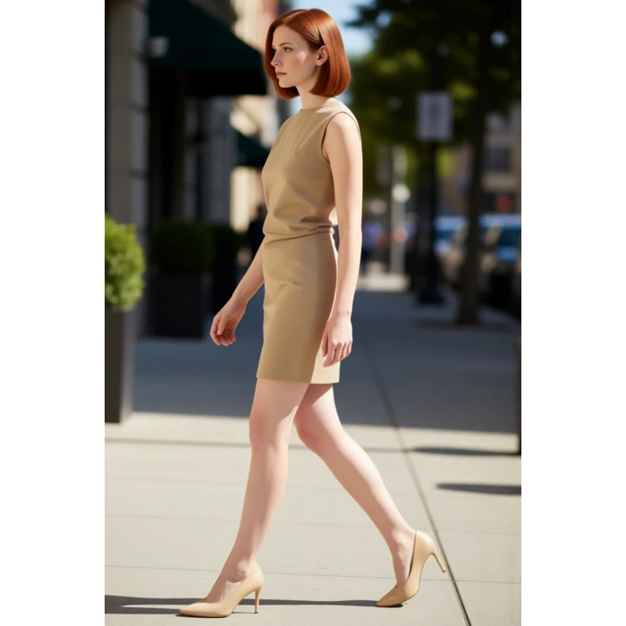 Kadın Bodycon Kolsuz Mini Elbise Düz Desen Bisiklet Yaka Dokuma Kumaş Vücudu Saran Rahat Şıklık