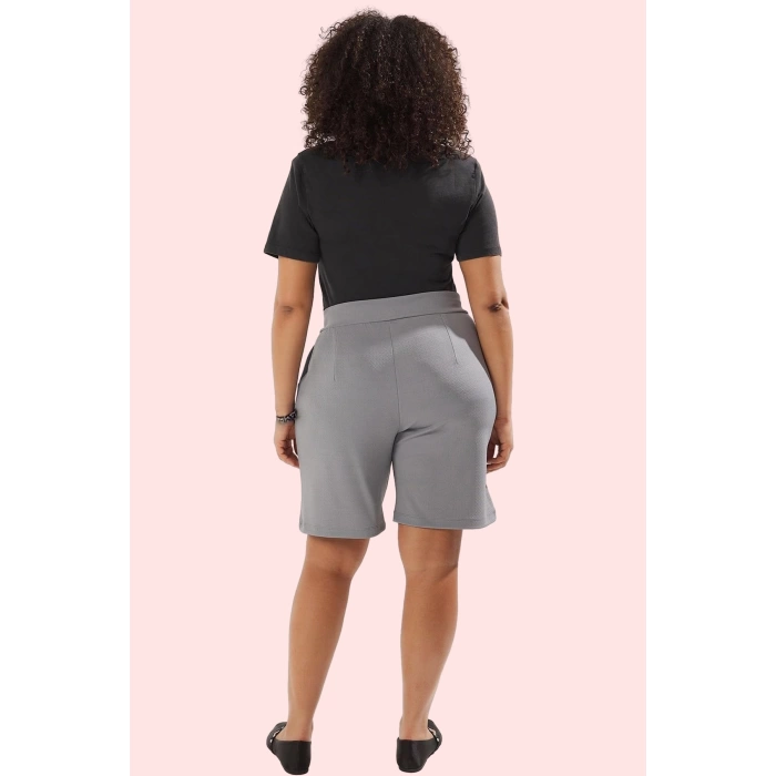 Kadın Boru Paça Örme Şort Polyester Günlük Kullanım için Rahat Hafta Sonu Kaliteli Malzeme