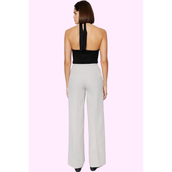 Kadın Boru Paça Pantolon Polyester Elastan Günlük Ve İş Kullanımı Yaz Aylarının Vazgeçilmezi